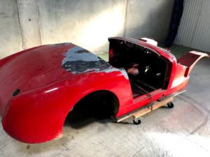 Sablage chassis voiture